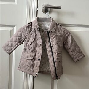 Starting Out Quilted Kids Jacket in Taupe Size 18M